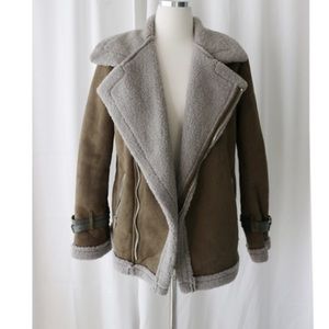 Suede Biker Jacket
